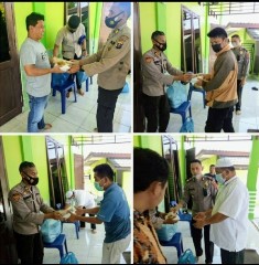 Polres Humbahas Berbagi ke Pengemudi Betor dan Jemaah Giat Jumat Barokah