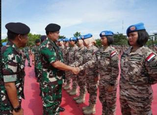 Panglima TNI Lepas Satgas BGC TNI Konga dan Kizi TNI Konga XX-T Monusco