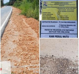 Sejumlah Kejanggalan Proyek BPJN II Riau Rp38 M Lebih Diungkap