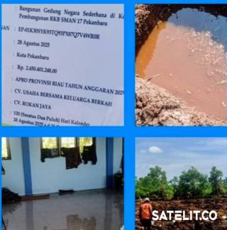 Nilai Proyek Rp2.4 M Lebih, Papan Proyek Ditempel di Dinding, Dimana Direksi Keet? 