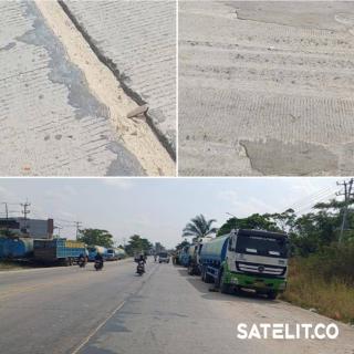 Pak Menteri! Tahukah Sambungan Ruas Jalan Arengka II Pekanbaru Bisa Mengancam Pengendara?