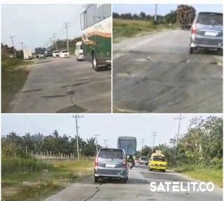 BPJN Riau Ditanya Soal Rusak Parah Jalintim di Kemang Pelalawan